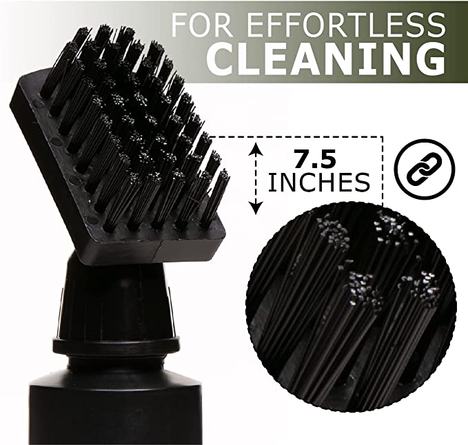 Caddy Splash Golf Water Brush - Retractable Brush with Nylon-Bristles Head - Wide Cleaning Coverage - Anti-Leak Reservoir Tube - Squeeze Bottle for Easy Cleaning - 7.5 Inches, Holds 4 Ounces of Water