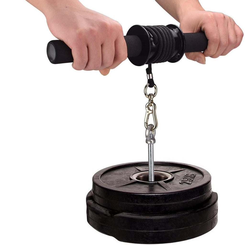 Forearm Trainer Strengthener Hand Gripper Strength Exerciser Weight Lifting Rope Waist Roller Power Stick Gym Fitness Equipment