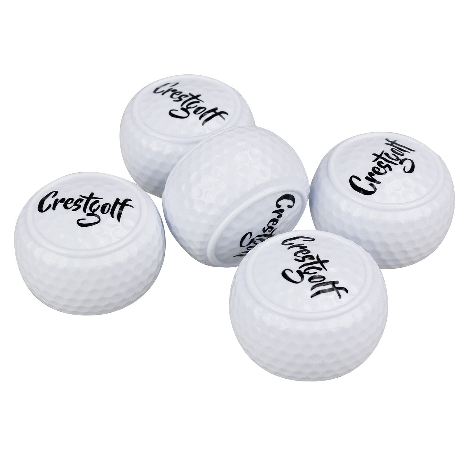 1pc/5pcs Hard Flat Putting Practice Golf Balls Golf for Beginners Two Layer Ball Driving Range Ball Training Aids