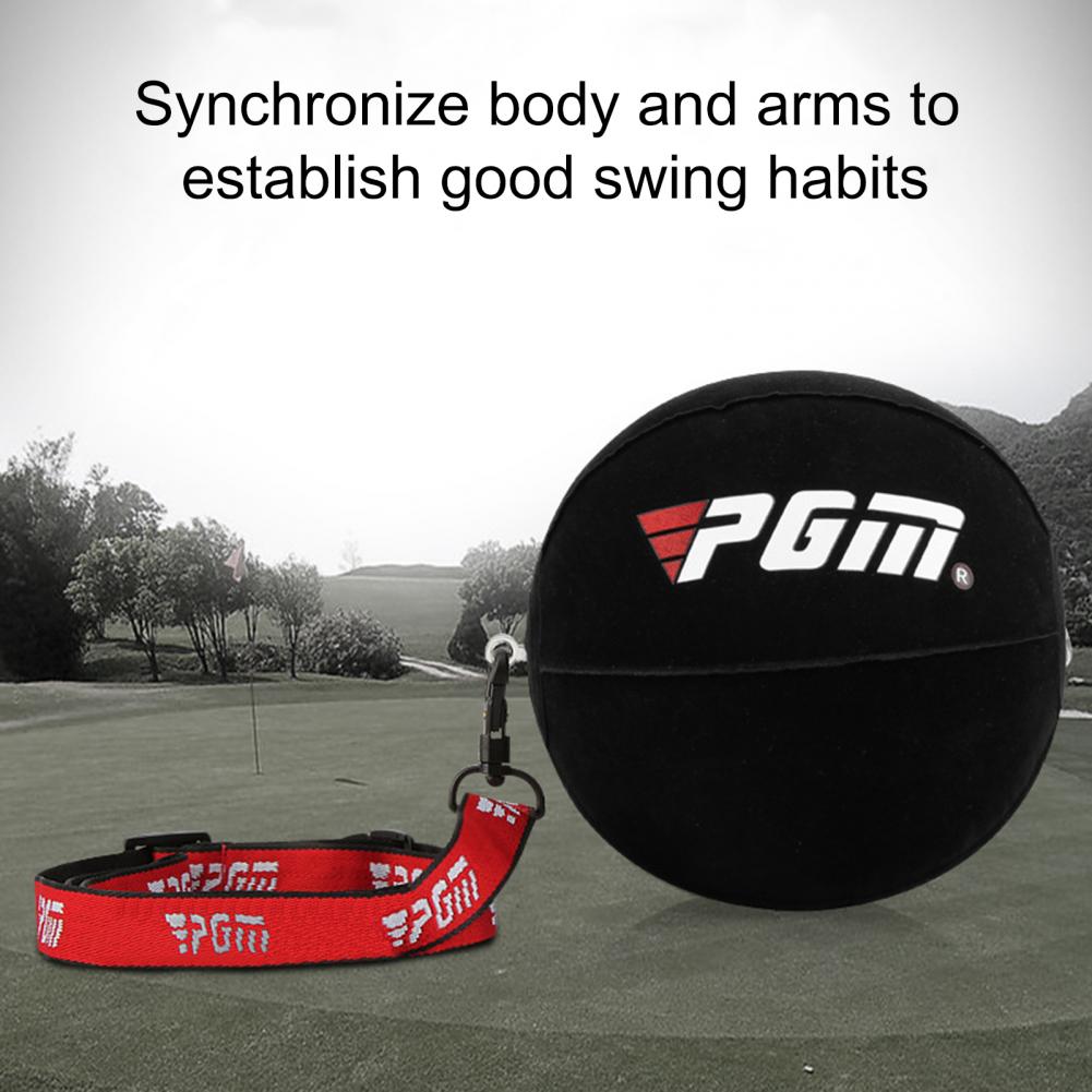 PGM Golf Swing Trainer Ball PVC Adjustable Inflatable Ball Fixed Arm Posture Corrector Putter Practice Auxiliary Golf Accessorie