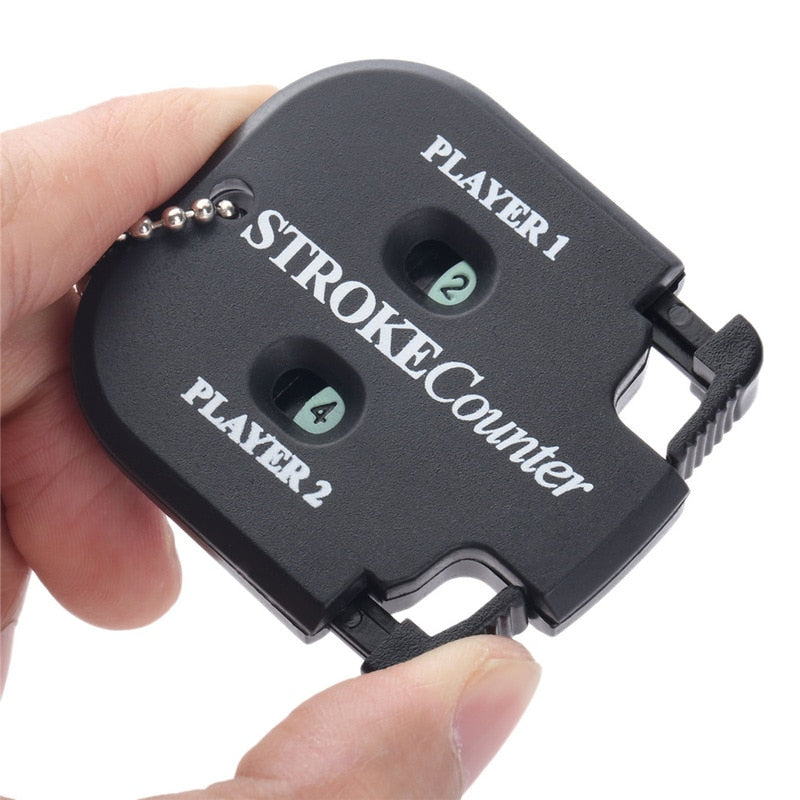 Mini Handy Golf Shot Count Stroke Putt Score Counter Two Digits Scoring Keeper with Key Chain Golf Training Aids Golf Accessorie