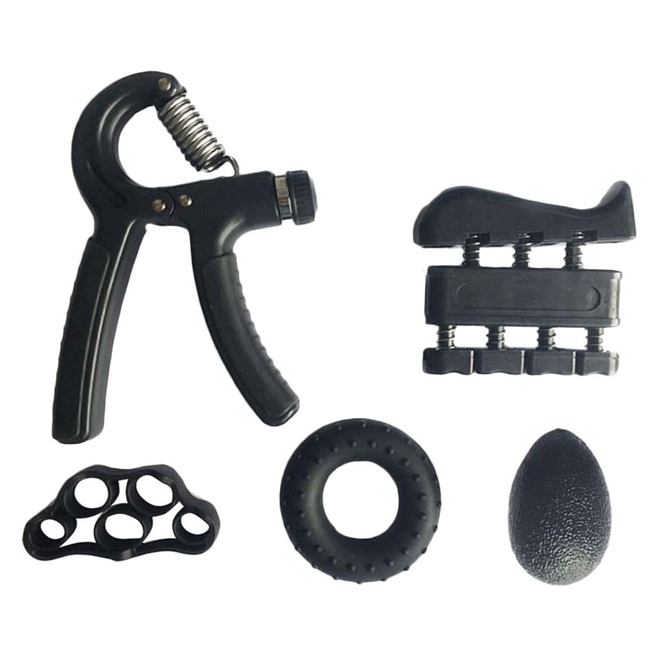 5PC/Set Gym Fitness Adjustable Hand Grip Set Finger Forearm Strength Muscle Recovery Heavy Hand Gripper Exerciser Trainer