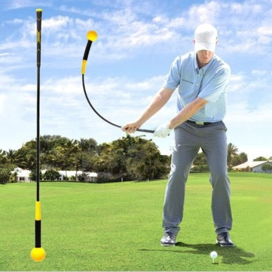 40"Golf Swing Trainer Aid for Improving Rhythm Flexibility Balance Tempo And Strength Flexible Warm-up Stick Golf Training Aids