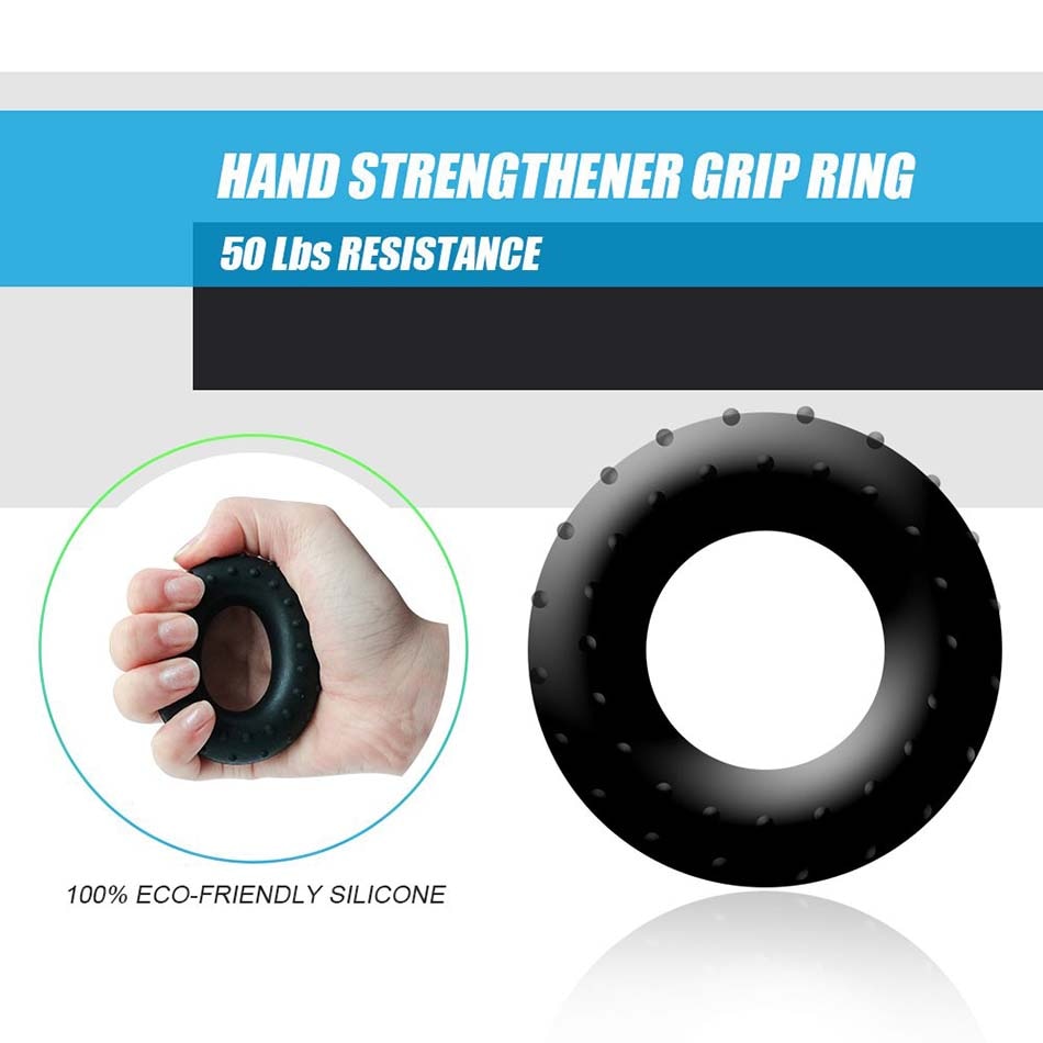 5PC/Set Gym Fitness Adjustable Hand Grip Set Finger Forearm Strength Muscle Recovery Heavy Hand Gripper Exerciser Trainer
