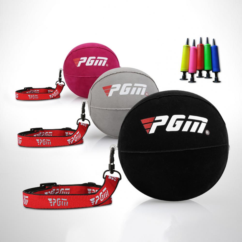 PGM Golf Swing Trainer Ball PVC Adjustable Inflatable Ball Fixed Arm Posture Corrector Putter Practice Auxiliary Golf Accessorie