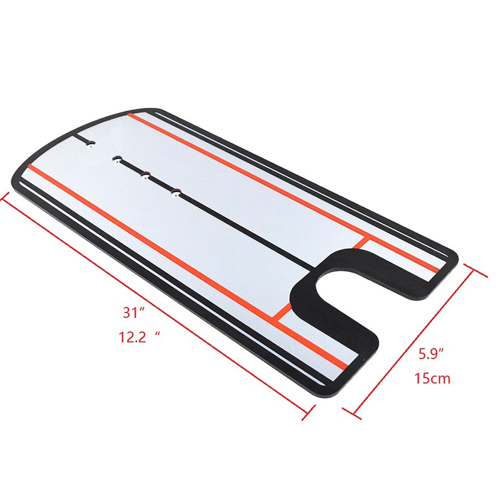 Golf Putting Mirror Alignment Training Aid Swing Trainer Eye Line Golf Practice Putting Mirror Large Golf Practice Putter Mirror