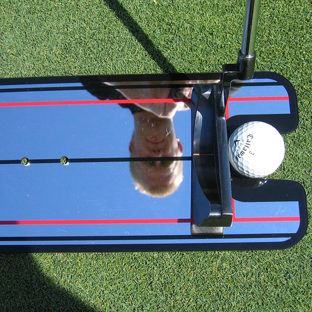 Golf Putting Mirror Alignment Training Aid Swing Trainer Eye Line Golf Practice Putting Mirror Large Golf Practice Putter Mirror
