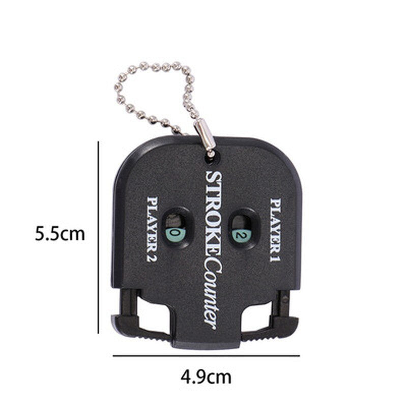 Mini Handy Golf Shot Count Stroke Putt Score Counter Two Digits Scoring Keeper with Key Chain Golf Training Aids Golf Accessorie