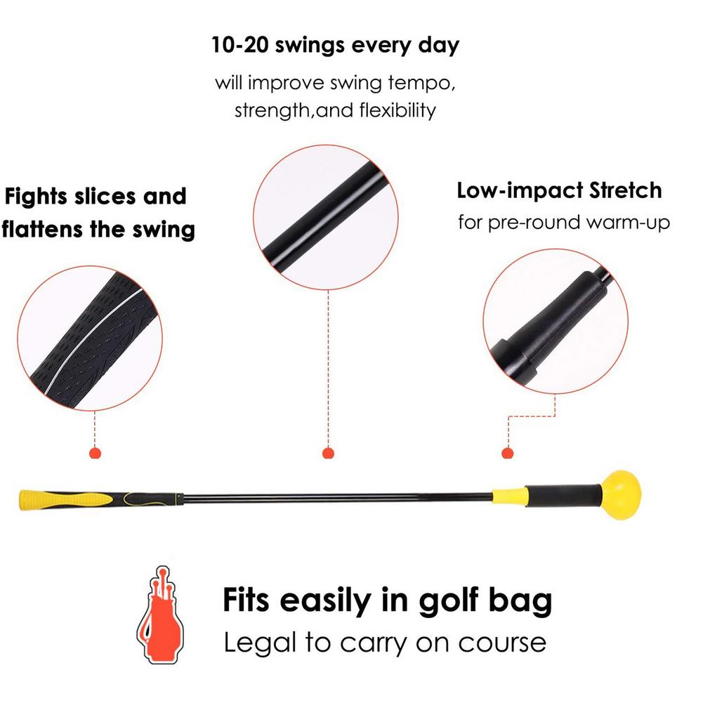 Golf Swing Trainer Training Aid Swing Trainer Golf Warm-Up Stick Practice Swing Aids Tool Beginners Auxiliary Training Equipment