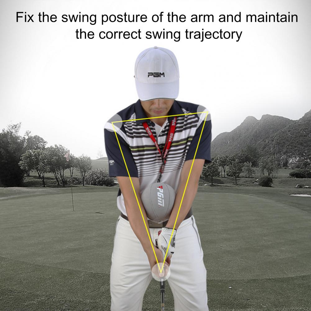 PGM Golf Swing Trainer Ball PVC Adjustable Inflatable Ball Fixed Arm Posture Corrector Putter Practice Auxiliary Golf Accessorie