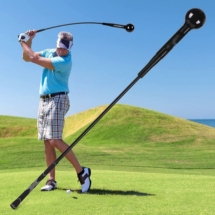 40"Golf Swing Trainer Aid for Improving Rhythm Flexibility Balance Tempo And Strength Flexible Warm-up Stick Golf Training Aids