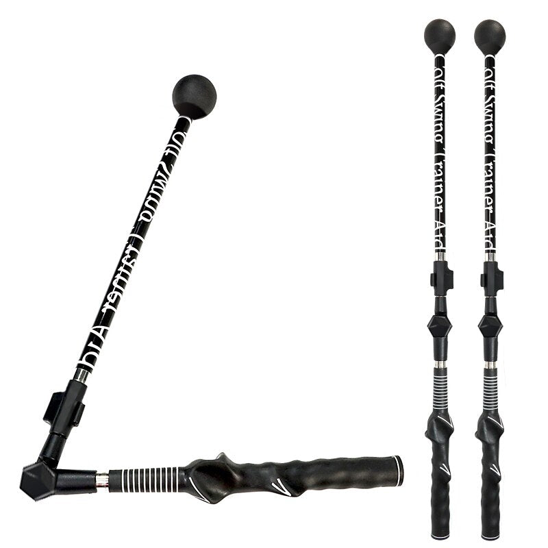 Golf Folding Posture Corrector Telescopic Swing Club Trainer For Beginners Improve Golf Swing Exerciser Training Aid Adjustable