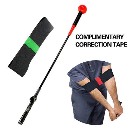 40"Golf Swing Trainer Aid for Improving Rhythm Flexibility Balance Tempo And Strength Flexible Warm-up Stick Golf Training Aids