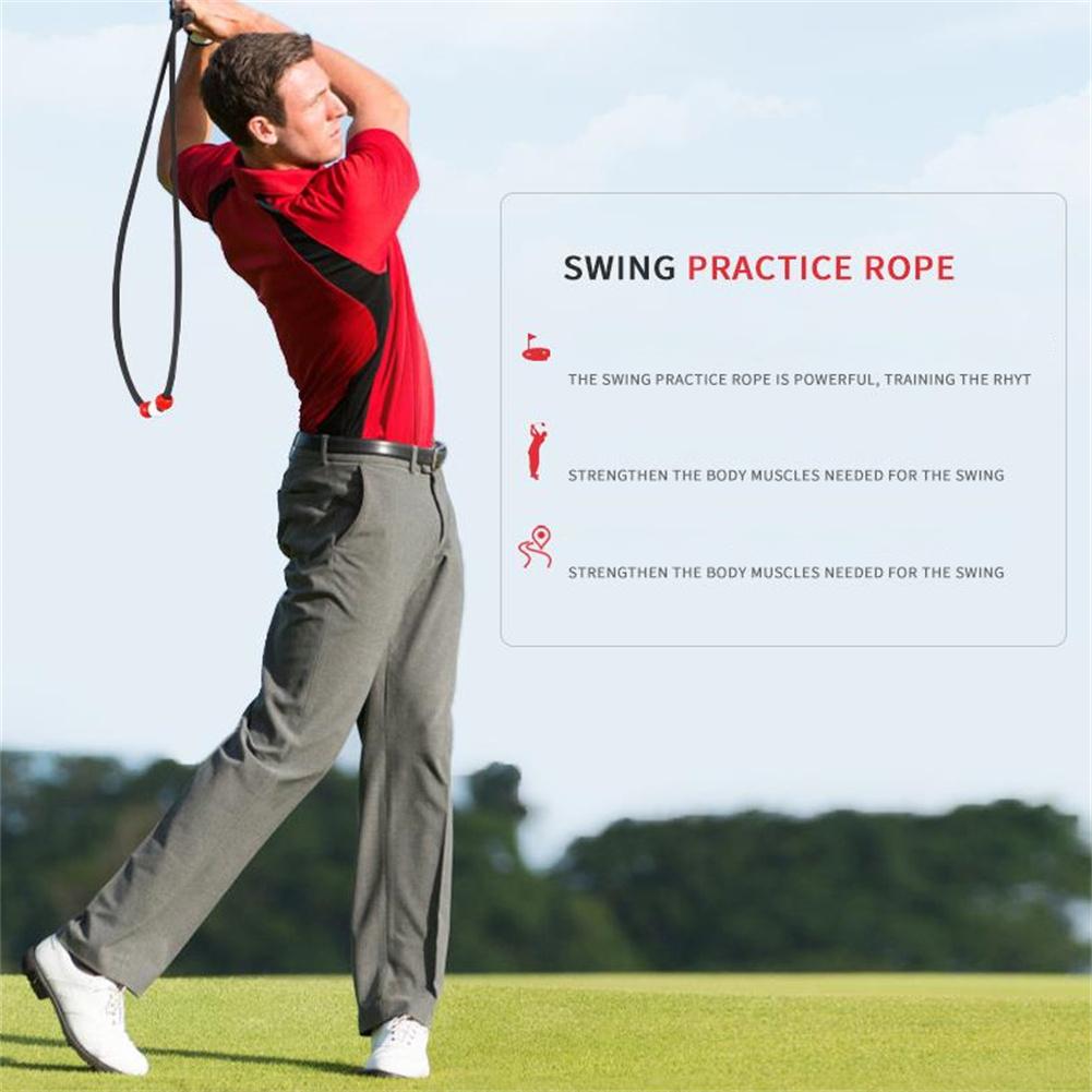 Silicone Golf Swing Fitness Rope Swing Exerciser Indoor Training Rope For Correcting Swing Posture
