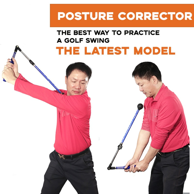 Golf Folding Posture Corrector Telescopic Swing Club Trainer For Beginners Improve Golf Swing Exerciser Training Aid Adjustable