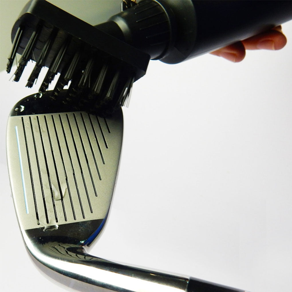 Caddy Splash Golf Water Brush - Retractable Brush with Nylon-Bristles Head - Wide Cleaning Coverage - Anti-Leak Reservoir Tube - Squeeze Bottle for Easy Cleaning - 7.5 Inches, Holds 4 Ounces of Water