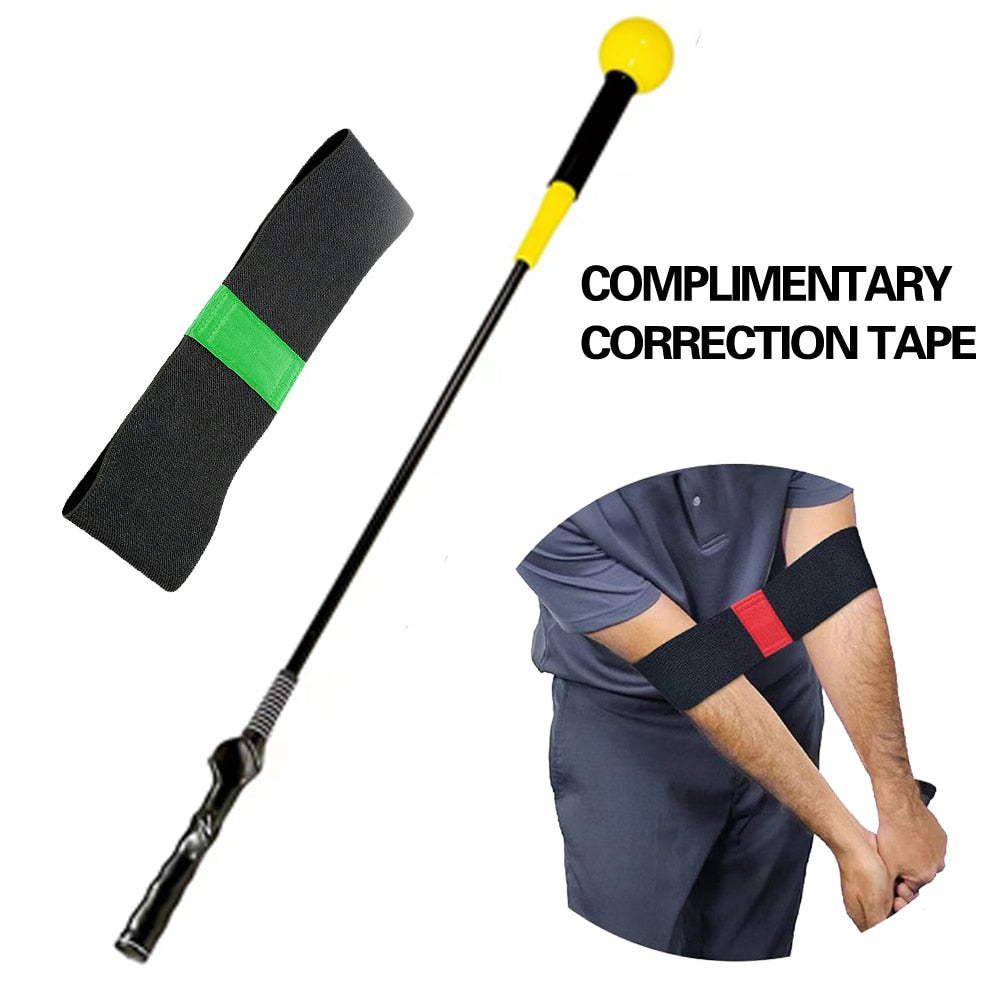 40"Golf Swing Trainer Aid for Improving Rhythm Flexibility Balance Tempo And Strength Flexible Warm-up Stick Golf Training Aids