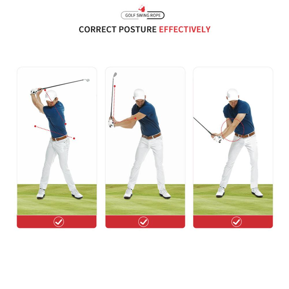 Silicone Golf Swing Fitness Rope Swing Exerciser Indoor Training Rope For Correcting Swing Posture