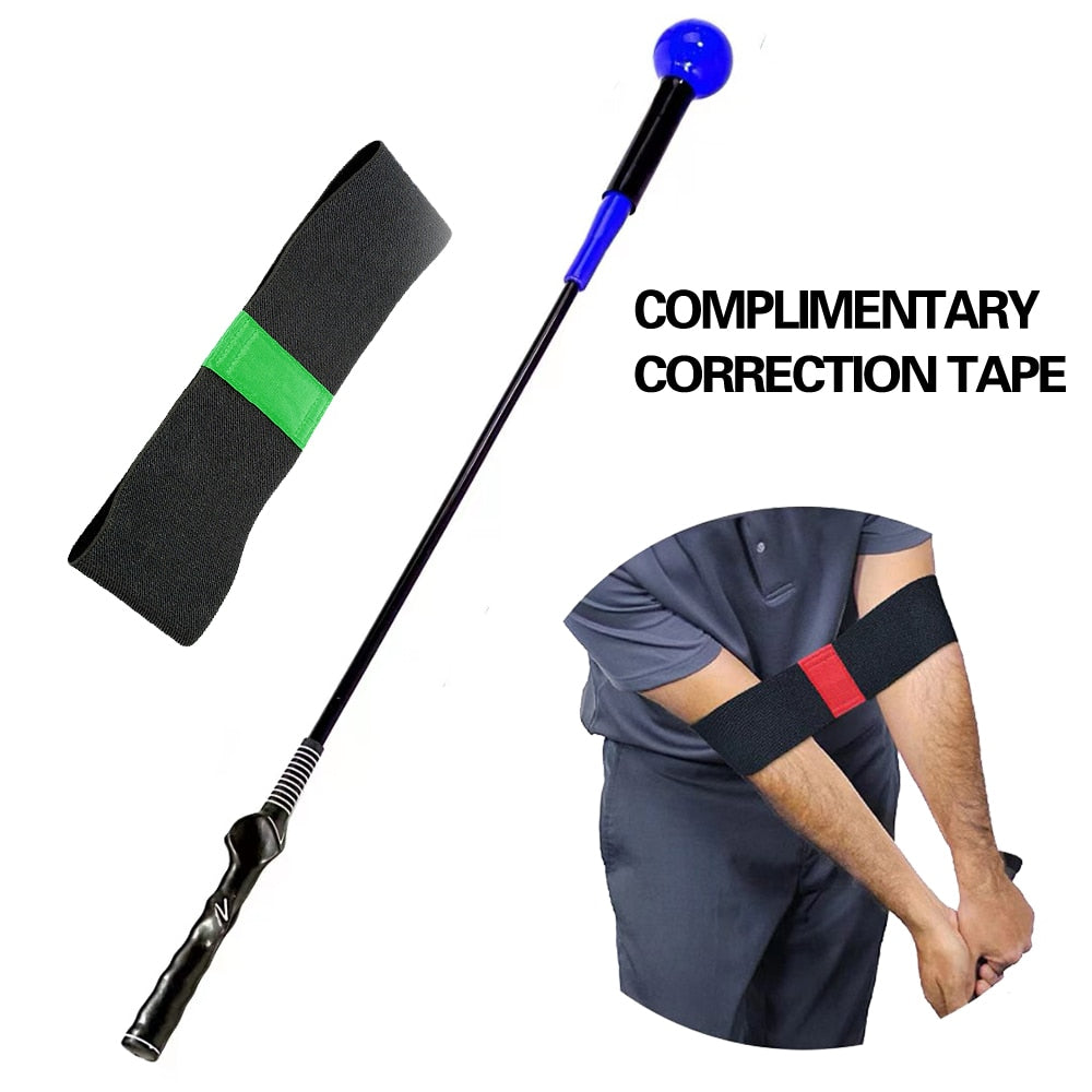 40"Golf Swing Trainer Aid for Improving Rhythm Flexibility Balance Tempo And Strength Flexible Warm-up Stick Golf Training Aids