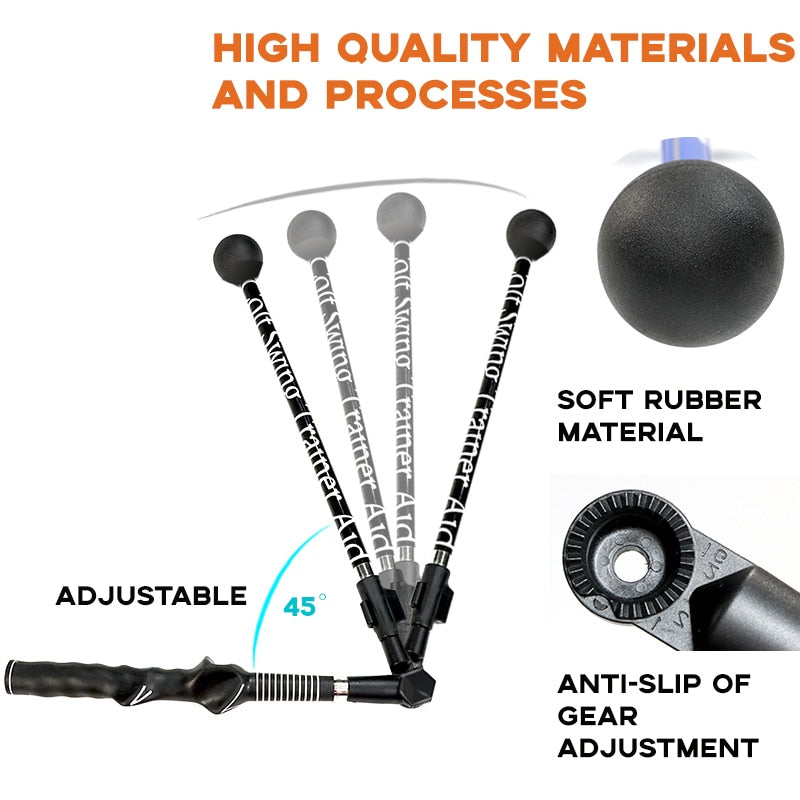 Golf Folding Posture Corrector Telescopic Swing Club Trainer For Beginners Improve Golf Swing Exerciser Training Aid Adjustable