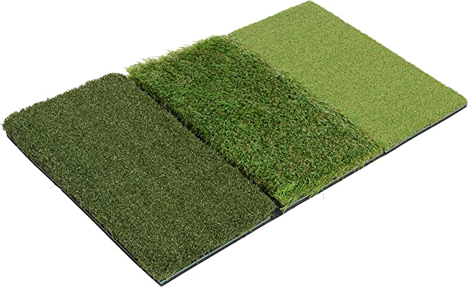 Tri-Turf Golf Hitting Mat Attack, Portable Driving, Chipping, Training Aids for Backyard