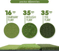 Tri-Turf Golf Hitting Mat Attack, Portable Driving, Chipping, Training Aids for Backyard
