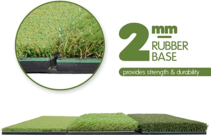 Tri-Turf Golf Hitting Mat Attack, Portable Driving, Chipping, Training Aids for Backyard